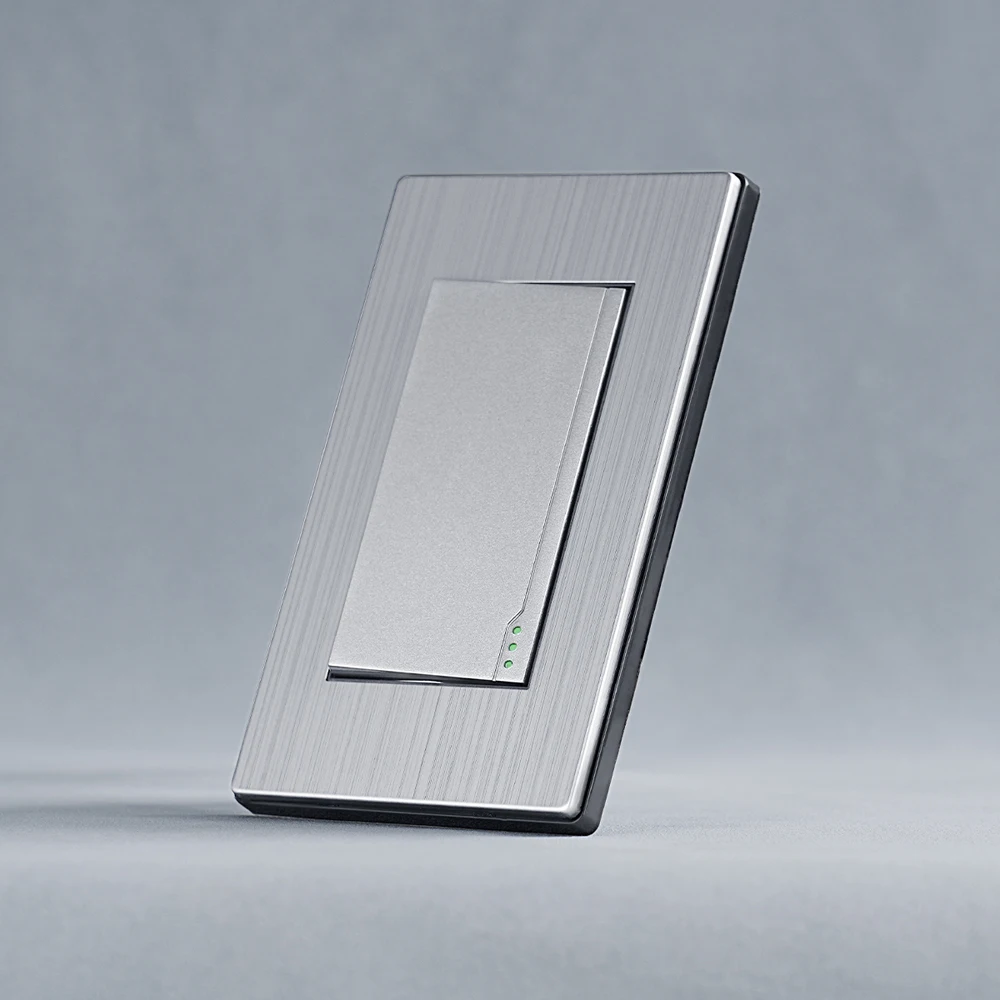 South American stainless steel panel one-position switch large panel wall switch one-on single and double control
South American stainless steel panel one-position switch large panel wall switch one-on single and double control