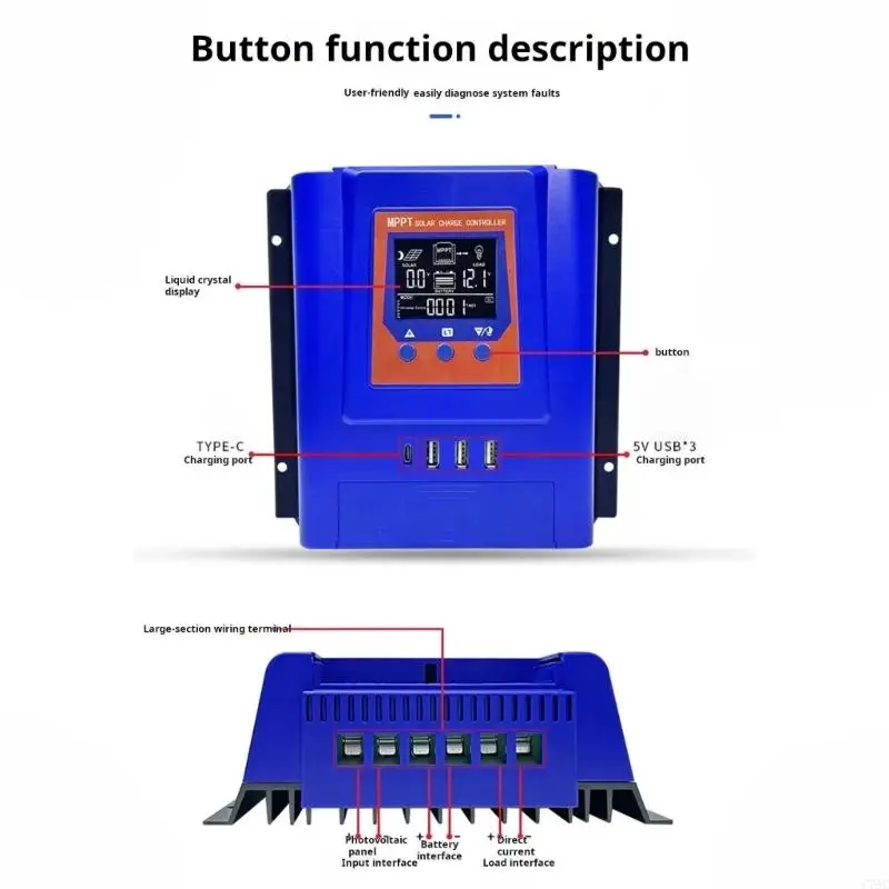 Expert MPPT Solar Unit Regulator Accepts 150V Input Having Automatic Finding For Home Separate Installations C7AC
Expert MPPT Solar Unit Regulator Accepts 150V Input Having Automatic Finding For Home Separate Installations C7AC