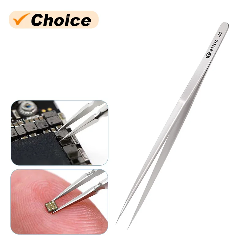 2UUL Hand Finish 3D Tweezer High-Precision Flying Wire Super Hard Tweezers for Planting Tin IC Chip Micro Repair Forceps
2UUL Hand Finish 3D Tweezer High-Precision Flying Wire Super Hard Tweezers for Planting Tin IC Chip Micro Repair Forceps