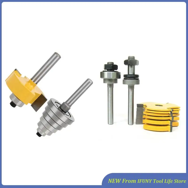 1/4 Inch Shank Rabbeting Router Bit With 6 Bearings Set & 1 Set 1/4Inch Shank Slot ,Assembly 6 Cutters New
1/4 Inch Shank Rabbeting Router Bit With 6 Bearings Set & 1 Set 1/4Inch Shank Slot ,Assembly 6 Cutters New