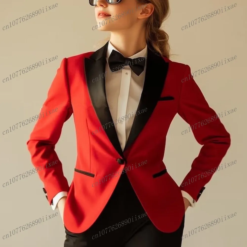 Red And Black Women Suits Lady Business Office Tuxedos Mother Wedding Party Formal Ladies 2 Piece Set Jacket Pants
Red And Black Women Suits Lady Business Office Tuxedos Mother Wedding Party Formal Ladies 2 Piece Set Jacket Pants