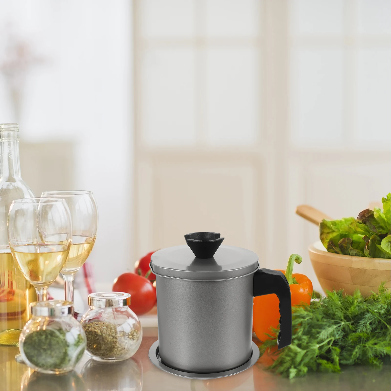 Anti-spill Oil Pot Grease Can Storage Strainer Stainless Steel Filter Container
Anti-spill Oil Pot Grease Can Storage Strainer Stainless Steel Filter Container