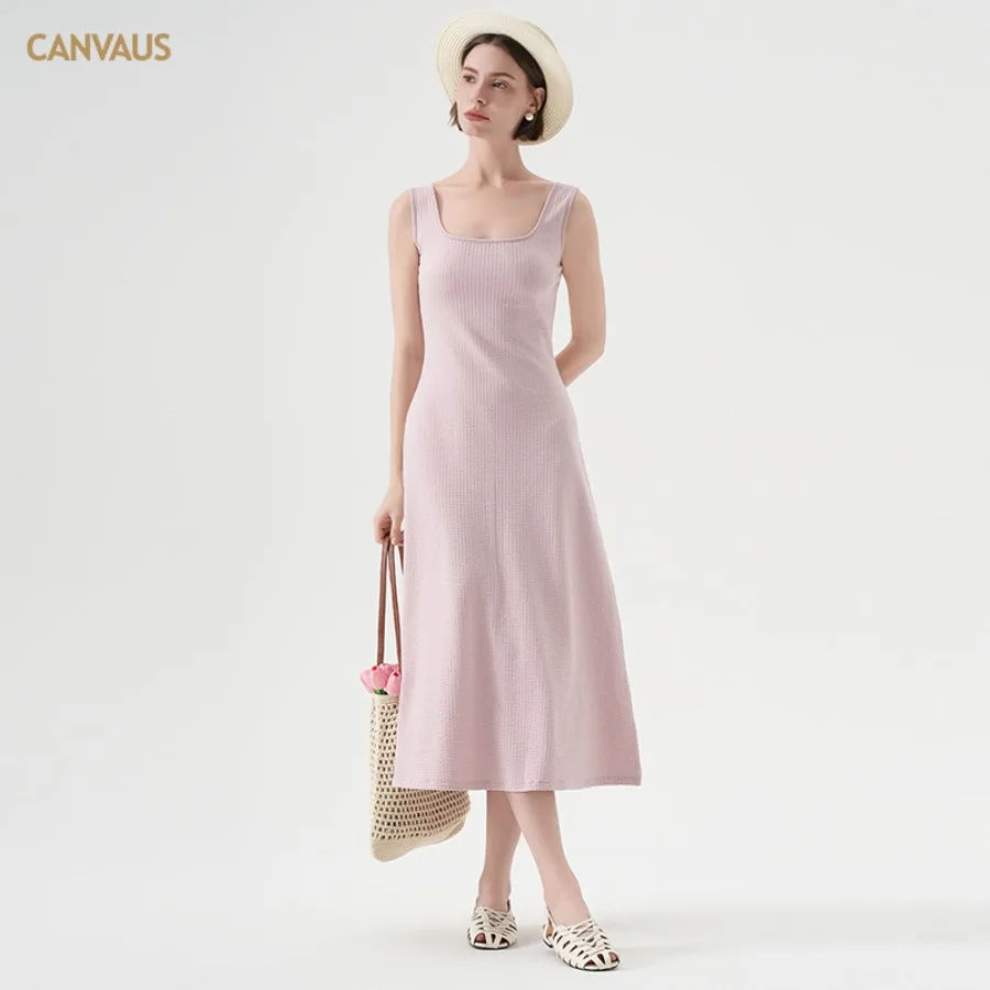【New Arrival】Pink Square Neck Sleeveless Midi Dress, A-Line Casual Summer Sundress for Women
【New Arrival】Pink Square Neck Sleeveless Midi Dress, A-Line Casual Summer Sundress for Women