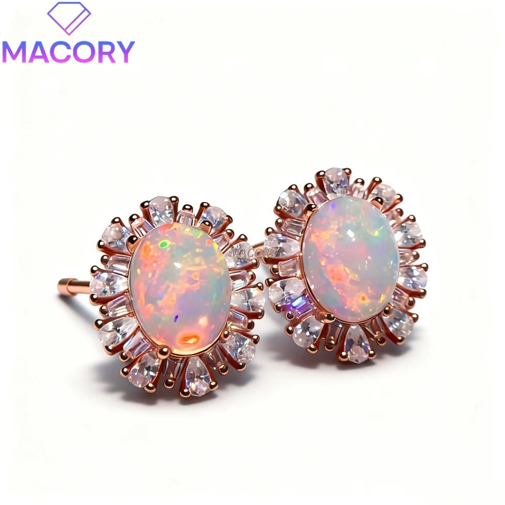 Natural opal stud earrings 925 sterling silver women’s understated luxury gemstone jewellery Christmas Valentine's Day gift
Natural opal stud earrings 925 sterling silver women’s understated luxury gemstone jewellery Christmas Valentine's Day gift