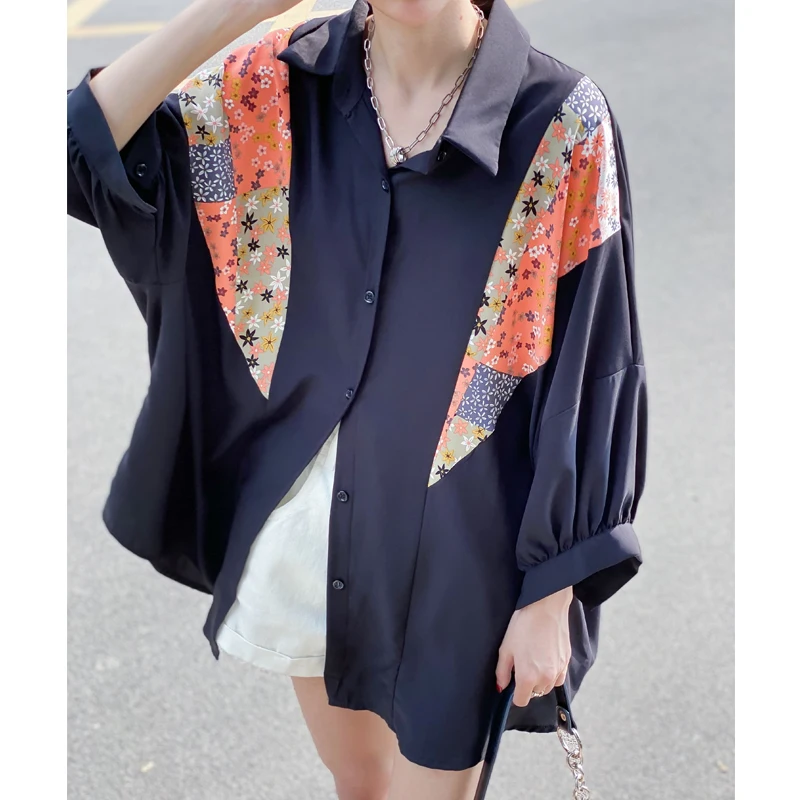 Large Version Hong Kong Sle Batwing Sve Floral Chiffon Drapey Loose Long irt Women's Commute Sle Button Closure
Large Version Hong Kong Sle Batwing Sve Floral Chiffon Drapey Loose Long irt Women's Commute Sle Button Closure