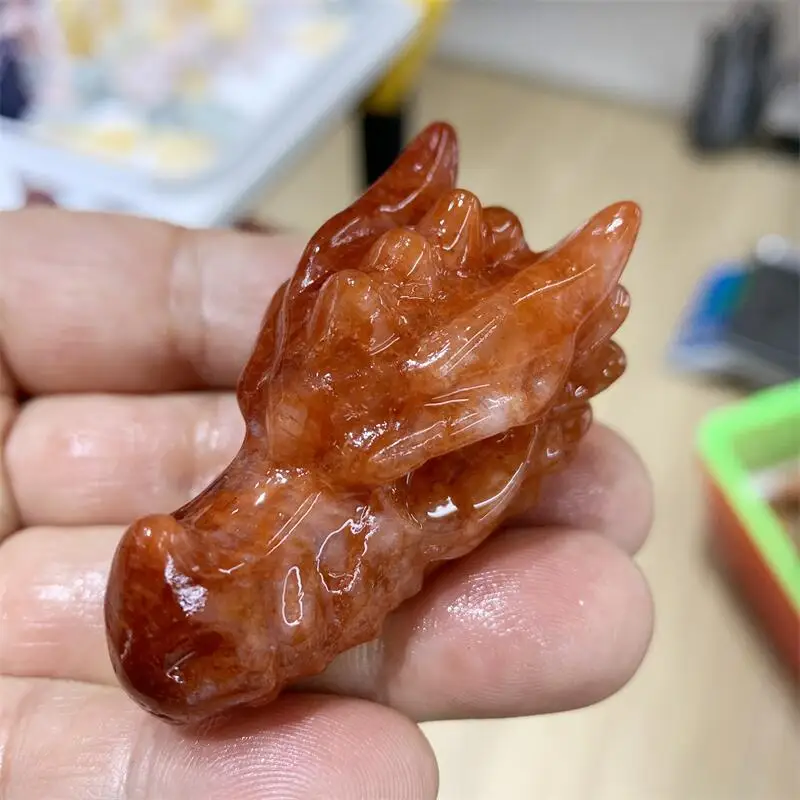 Natural Red Fire Quartz Hematoid Dragon Skull Carving Healing Fengshui Stones And Crystals Home Decoration Gift Room 1pcs
Natural Red Fire Quartz Hematoid Dragon Skull Carving Healing Fengshui Stones And Crystals Home Decoration Gift Room 1pcs