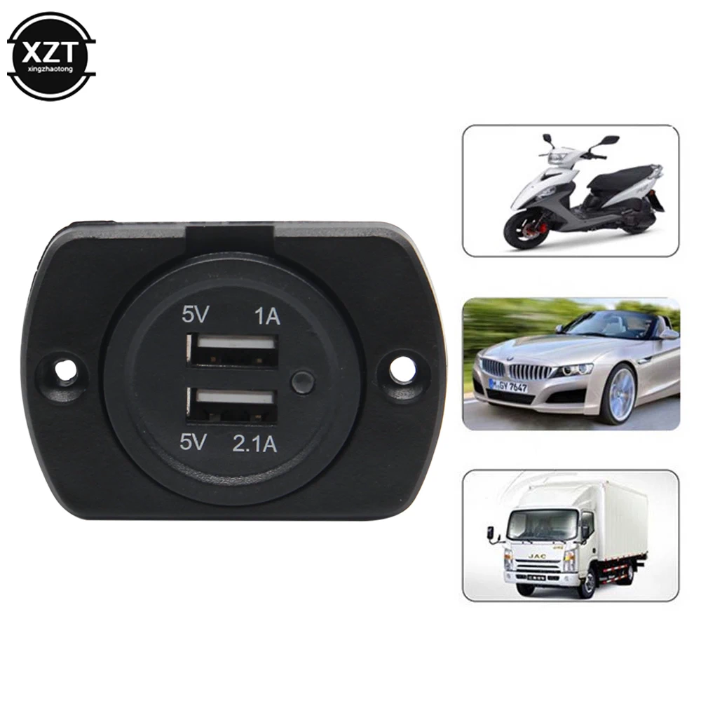 5V 3.1A 12V Dual USB Car Charger with Panel Waterproof Power Adapter Socket Outlet for Vehicle Boat Truck Motorcycle
5V 3.1A 12V Dual USB Car Charger with Panel Waterproof Power Adapter Socket Outlet for Vehicle Boat Truck Motorcycle