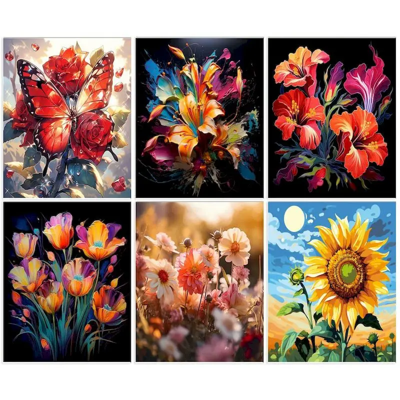 GATYZTORY DIY Painting By Numbers Flowers Canvas Wall Art Piture Oil Paint By Numbers For Adult child Living Room Deoration
GATYZTORY DIY Painting By Numbers Flowers Canvas Wall Art Piture Oil Paint By Numbers For Adult child Living Room Deoration