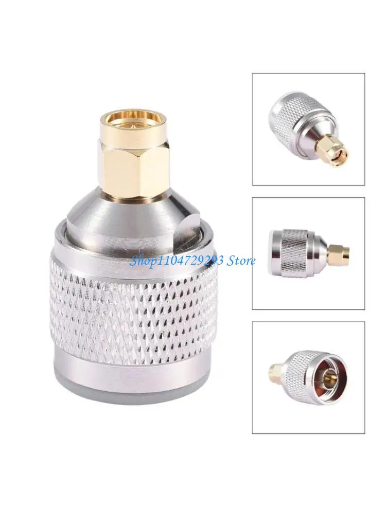 Y2GD High Frequency RF Adapter Brass N/SMAJJ N Male to SMA Male N Male to SMA Male Transmission Connector for WIFI Antenna 
Y2GD High Frequency RF Adapter Brass N/SMAJJ N Male to SMA Male N Male to SMA Male Transmission Connector for WIFI Antenna