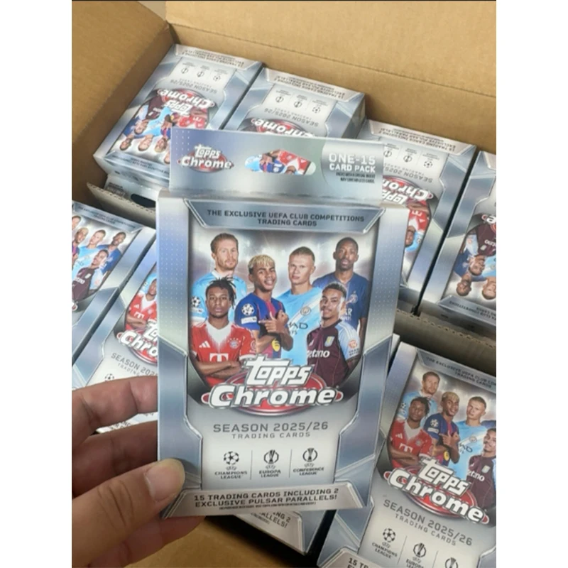 New 2026 Topps Chrome Soccer Club Competitions Hanger Value Box Trading Collection Card Currently in stock
New 2026 Topps Chrome Soccer Club Competitions Hanger Value Box Trading Collection Card Currently in stock