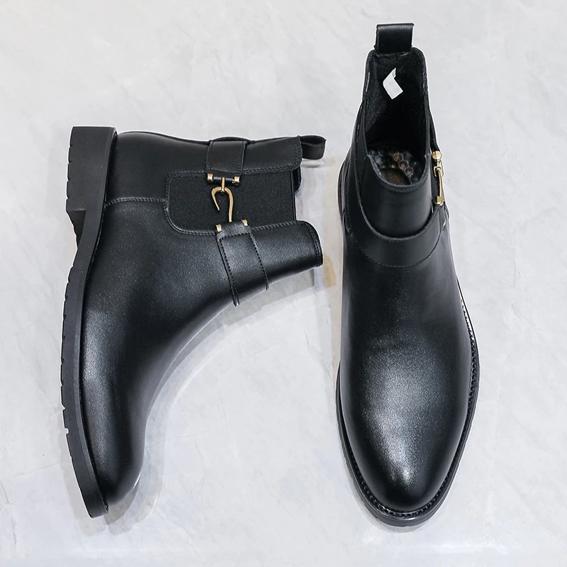 Autumn Men's Retro Brand Men's Comfortable Short Boots Fashionable British Gentlemen's Pointed Business High Top Leather Boots
Autumn Men's Retro Brand Men's Comfortable Short Boots Fashionable British Gentlemen's Pointed Business High Top Leather Boots