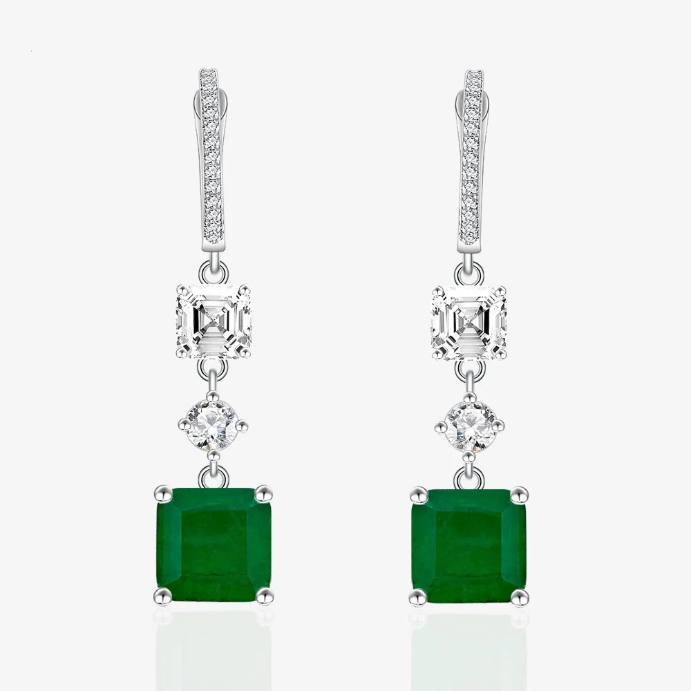 MINWEEN S925 Sterling Silver Square Cushion Cut Emerald Drop Earrings 2.3CT Created Emerald Dangle Earrings Women
MINWEEN S925 Sterling Silver Square Cushion Cut Emerald Drop Earrings 2.3CT Created Emerald Dangle Earrings Women