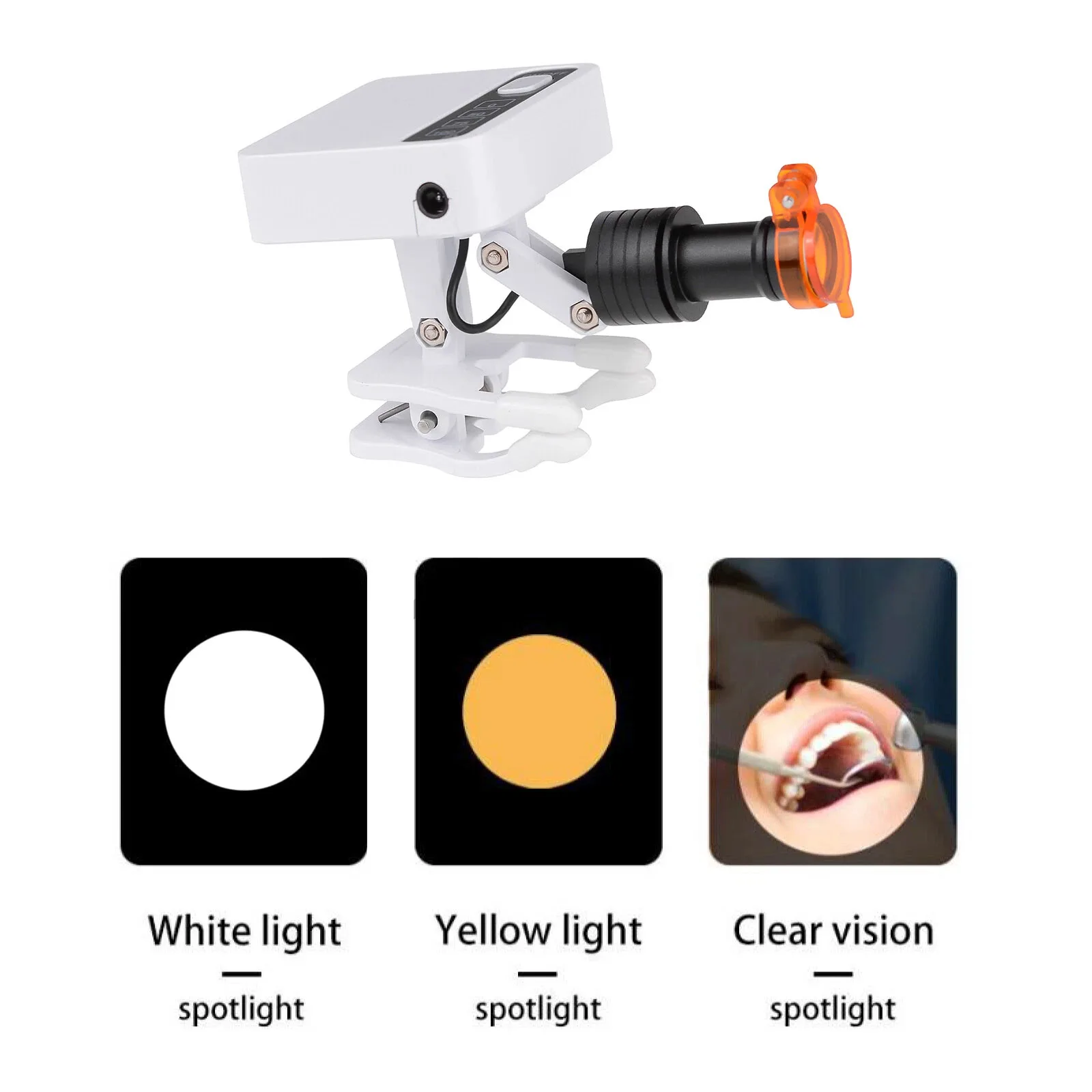 Dental Wireless Headlight 5W Magnetic Clip Head Lamp with 2 Batteries for Dental Binocular Loupes Adjustable Brightness Lamp
Dental Wireless Headlight 5W Magnetic Clip Head Lamp with 2 Batteries for Dental Binocular Loupes Adjustable Brightness Lamp