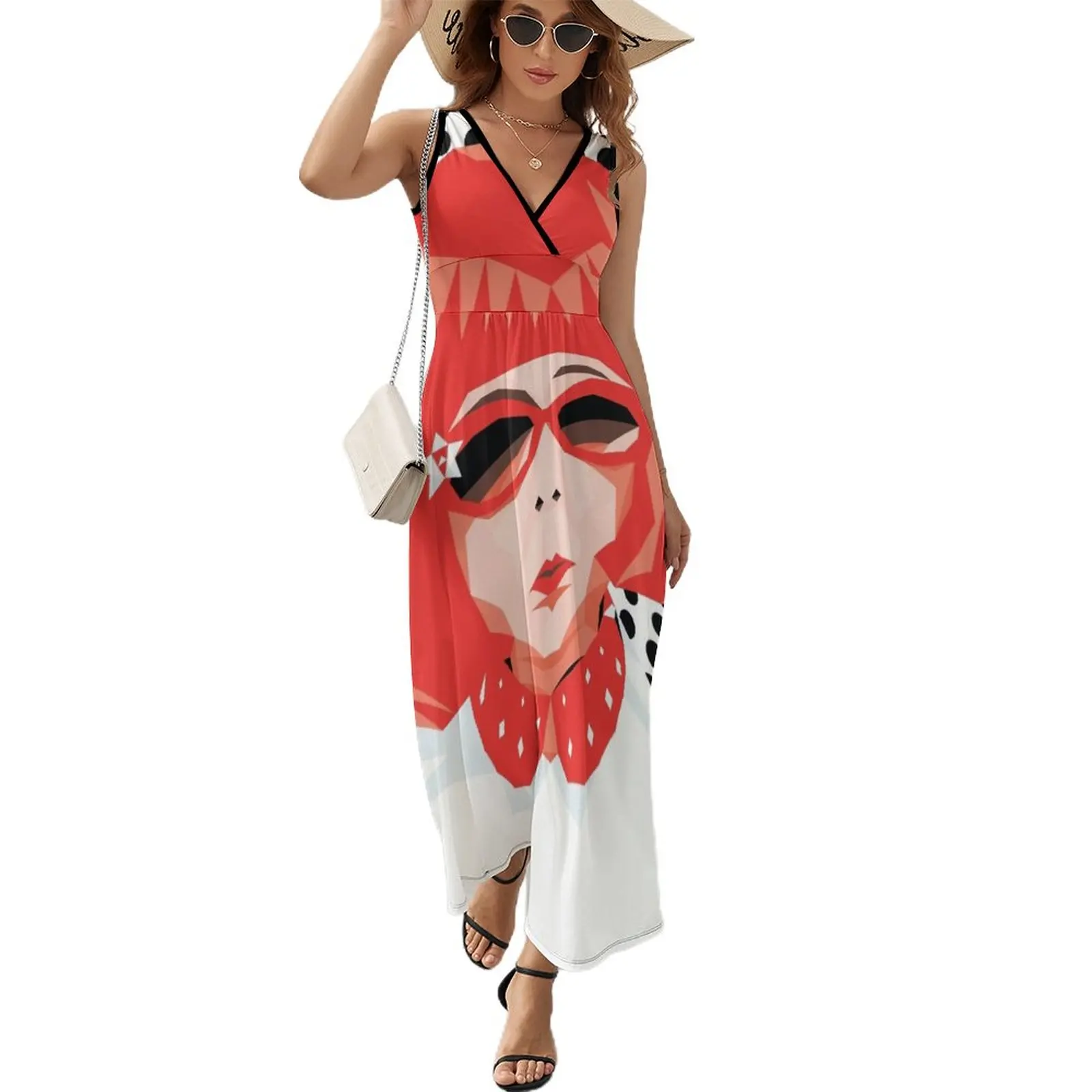 Kusama Sleeveless Dress elegant chic wedding evening dresses Bridesmaid dress woman
Kusama Sleeveless Dress elegant chic wedding evening dresses Bridesmaid dress woman