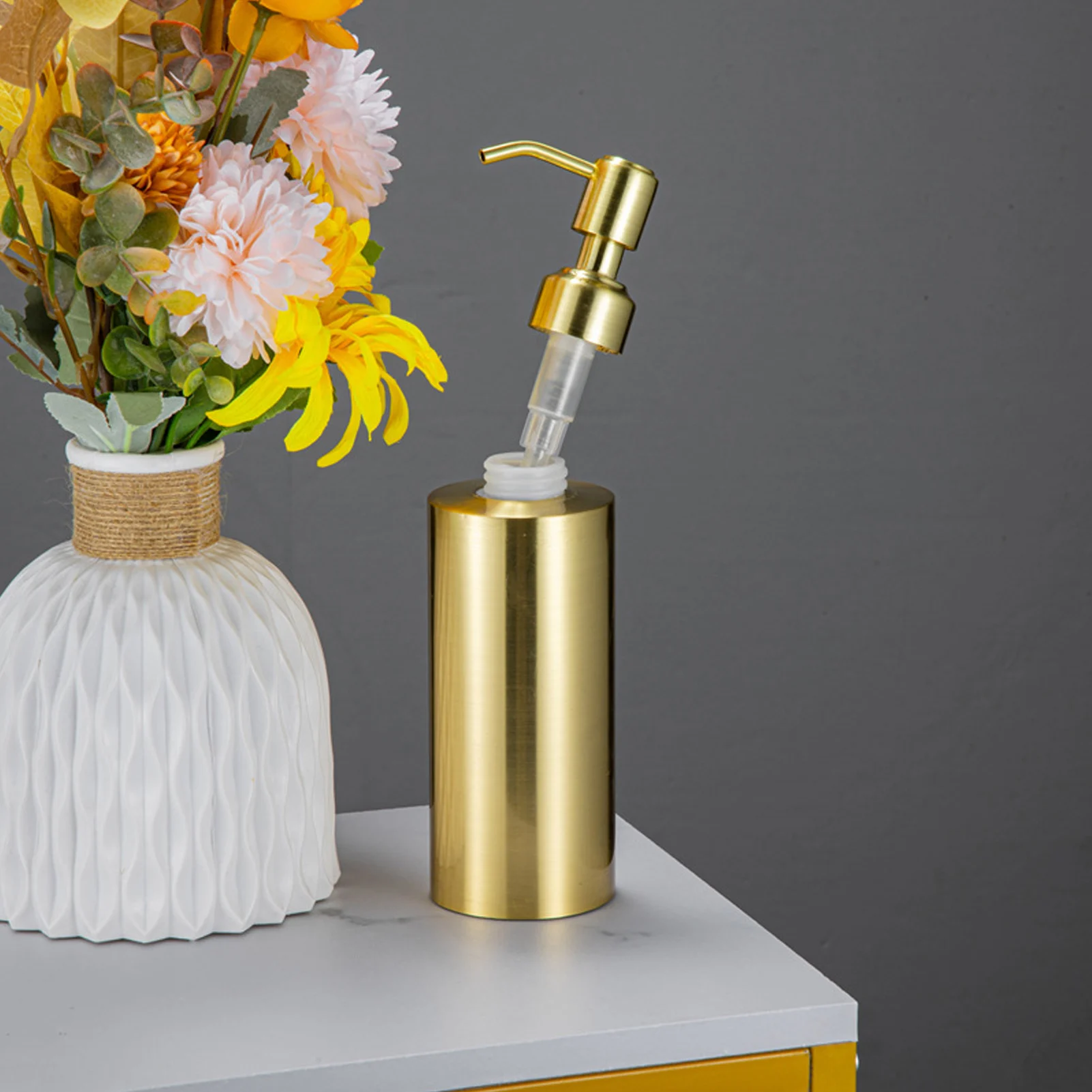 Hand Soap Dispenser Dispenser Bottle Soap Dispenser Stainless Steel Bottle Large Capacity Home Decoration with Pump for Bathroom
Hand Soap Dispenser Dispenser Bottle Soap Dispenser Stainless Steel Bottle Large Capacity Home Decoration with Pump for Bathroom