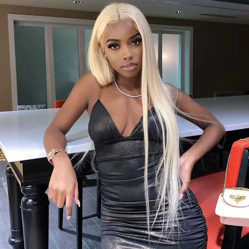Alimice #613 13x6 Lace Front Wig Human Hair Blonde Wig Straight Lace Frontal Wig 24-34 Inch
Alimice #613 13x6 Lace Front Wig Human Hair Blonde Wig Straight Lace Frontal Wig 24-34 Inch