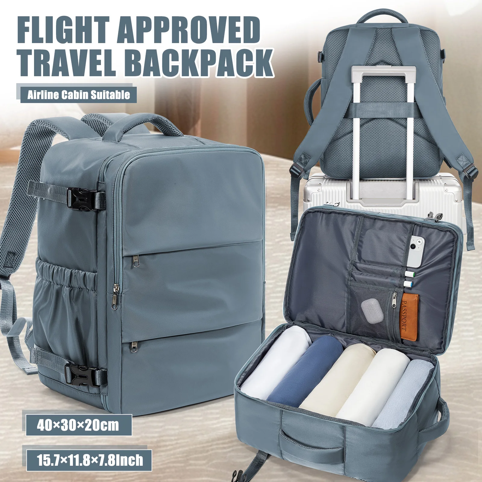 Ryanair 40x30x20 Travel Backpack Aviation Plane Carry on Luggage Large Capacity Business Laptop Backpack Work Bag Back to School
Ryanair 40x30x20 Travel Backpack Aviation Plane Carry on Luggage Large Capacity Business Laptop Backpack Work Bag Back to School