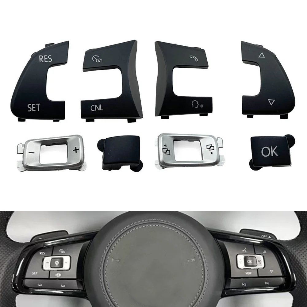 Car Steering Wheel Multifunction Volume RES SET Button Cover Cap Trim For Golf 7 7.5 For GTD R For GTS 2017-2020
Car Steering Wheel Multifunction Volume RES SET Button Cover Cap Trim For Golf 7 7.5 For GTD R For GTS 2017-2020
