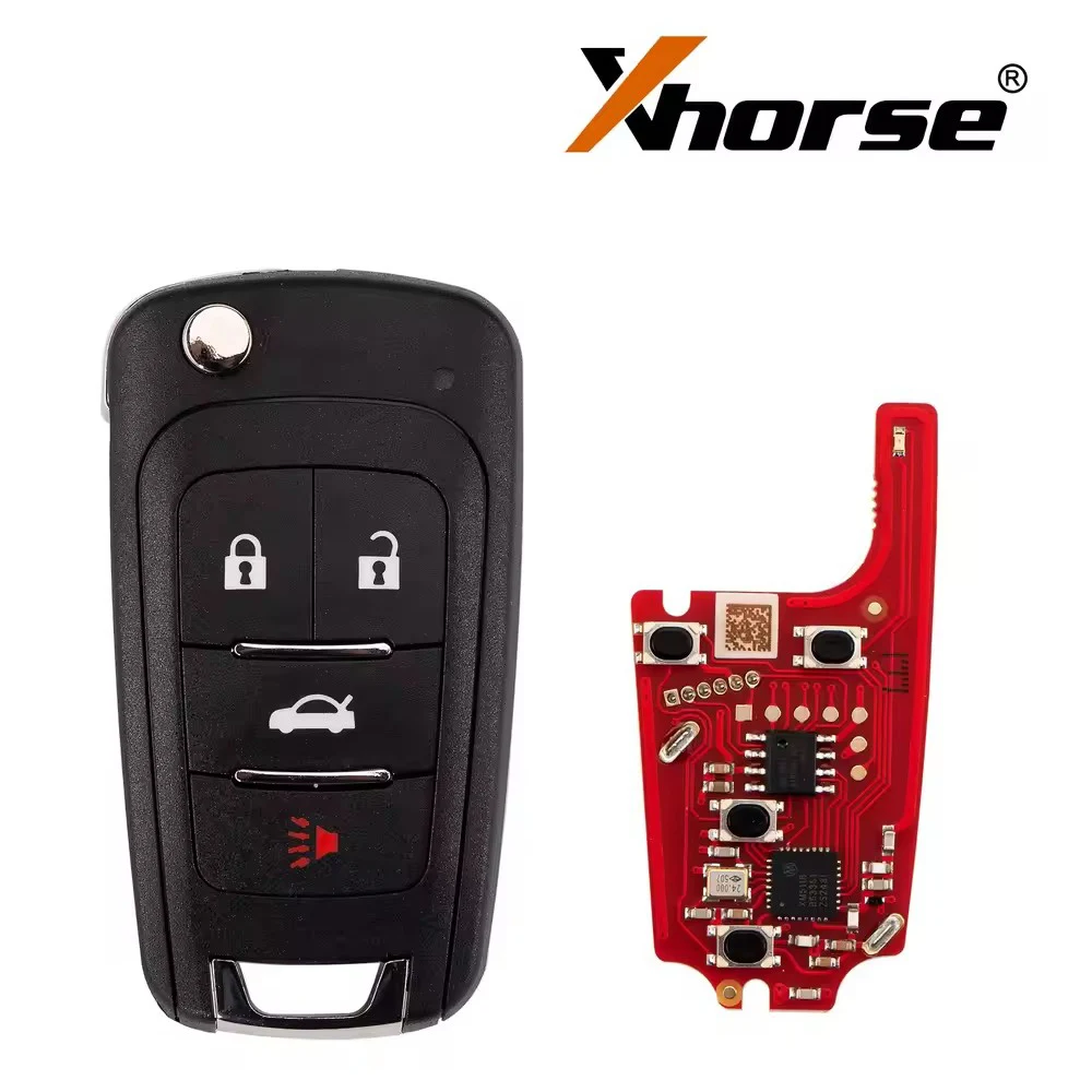 Комплект из 5 штук: проводной дистанционный ключ Xhorse XKBU21EN для Buick Flip, 4 кнопки, английская версия
Комплект из 5 штук: проводной дистанционный ключ Xhorse XKBU21EN для Buick Flip, 4 кнопки, английская версия