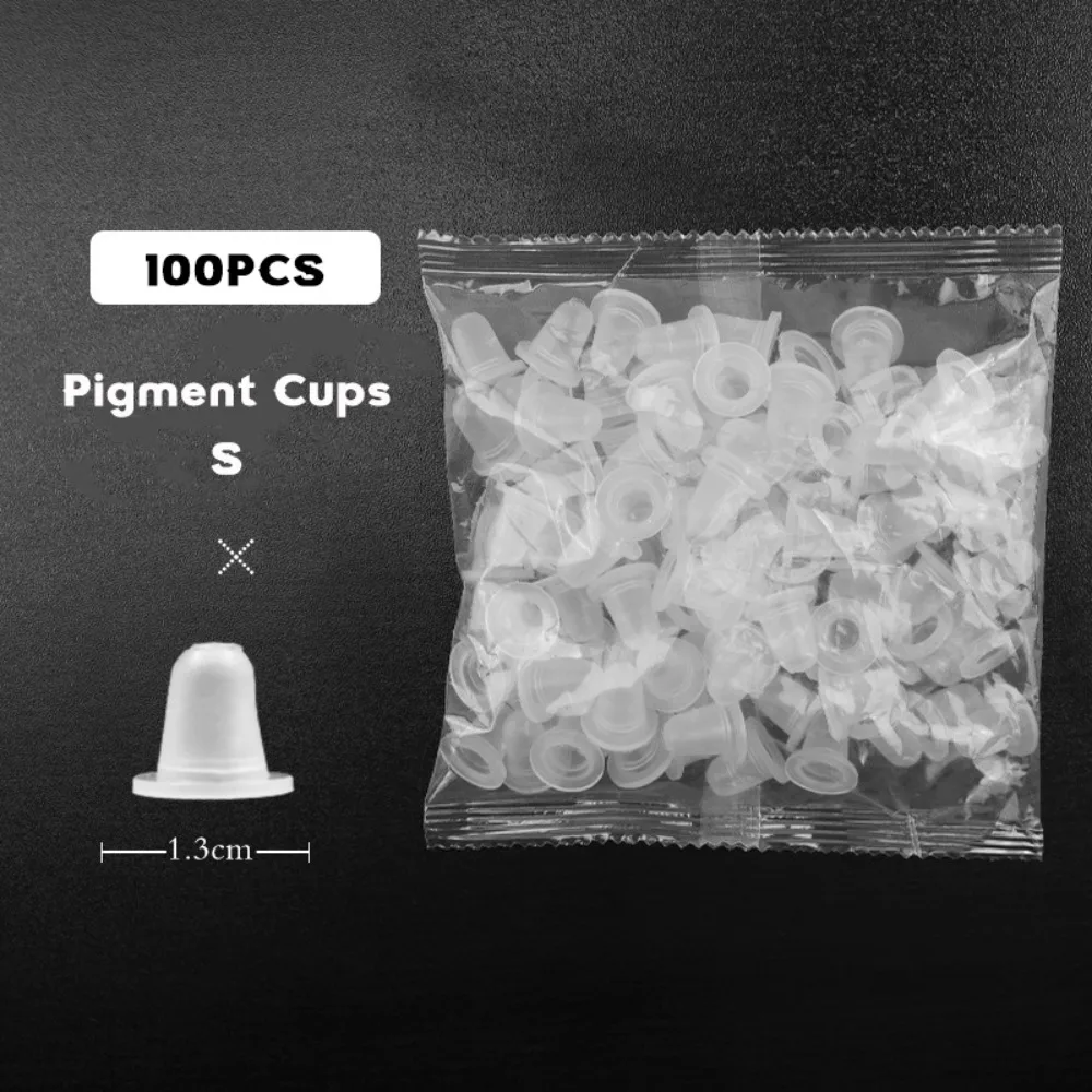 100PCS Silicone Tattoo Ink Cups Microblading Multifunctional Pigment Cups Disposable Tattoo Pigment Holder Container 
100PCS Silicone Tattoo Ink Cups Microblading Multifunctional Pigment Cups Disposable Tattoo Pigment Holder Container