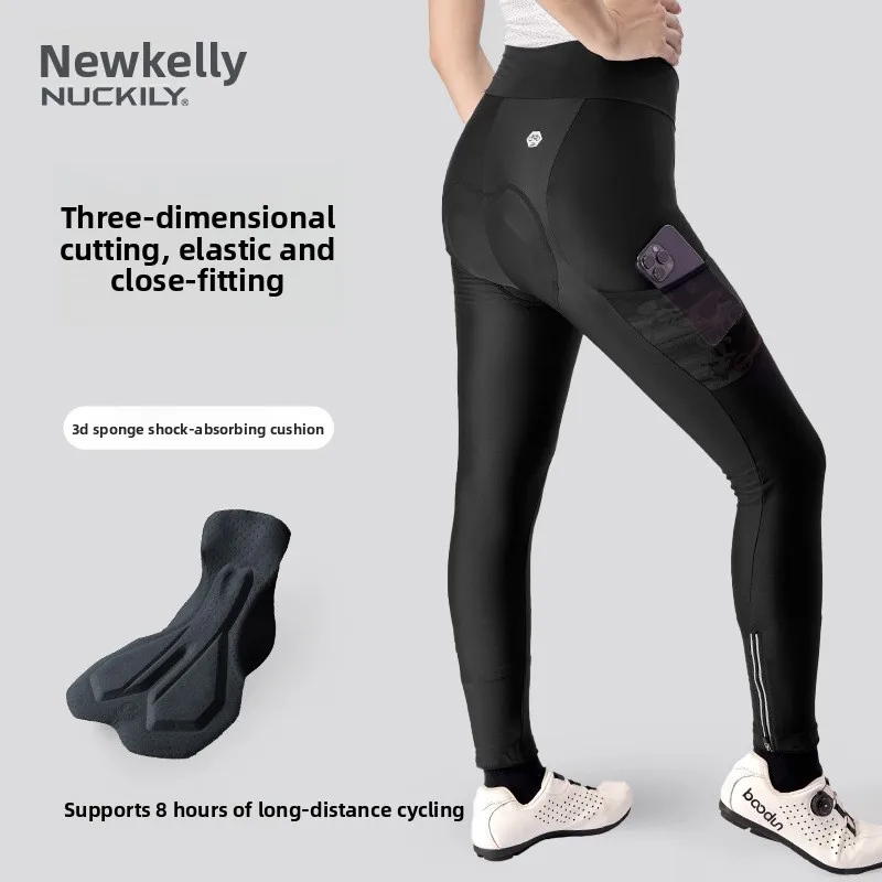 NUCKILY Women's Pro Cycling Tights 6-Hour Comfort 3D Padded V-Shaped Waistband with Zippered Cuffs & Storage Pockets
NUCKILY Women's Pro Cycling Tights 6-Hour Comfort 3D Padded V-Shaped Waistband with Zippered Cuffs & Storage Pockets