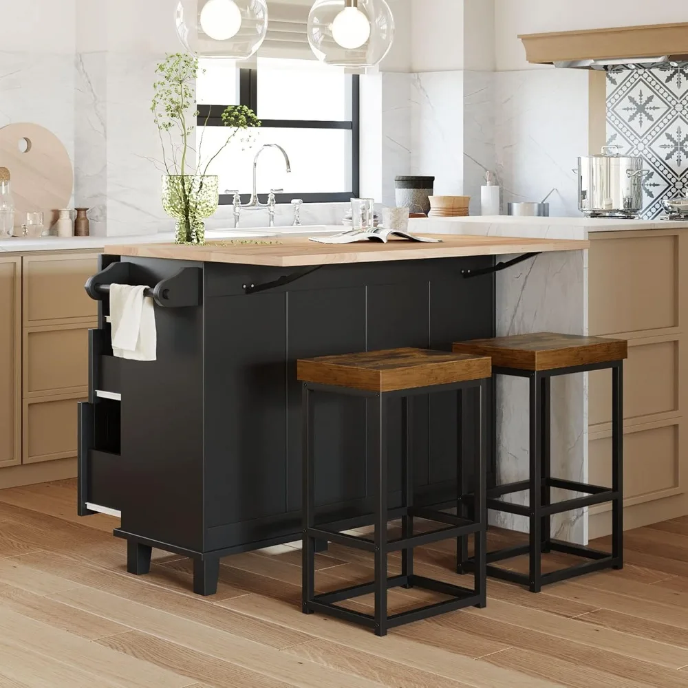 3 Piece Kitchen Bar Table Set Kitchen Island Set with 2 Stools and Drop Leaf, Island Table Set with Seating, Storage Cabinet, D
3 Piece Kitchen Bar Table Set Kitchen Island Set with 2 Stools and Drop Leaf, Island Table Set with Seating, Storage Cabinet, D