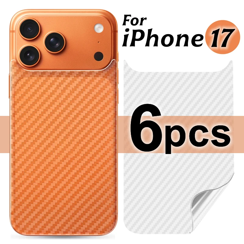 2/6Pcs for IPhone 17 Pro Max 17Air 17Pro 17PM Carbon Fiber Back Soft Film Anti-Scratch Clear Back Protective Cover For iPhone17
2/6Pcs for IPhone 17 Pro Max 17Air 17Pro 17PM Carbon Fiber Back Soft Film Anti-Scratch Clear Back Protective Cover For iPhone17