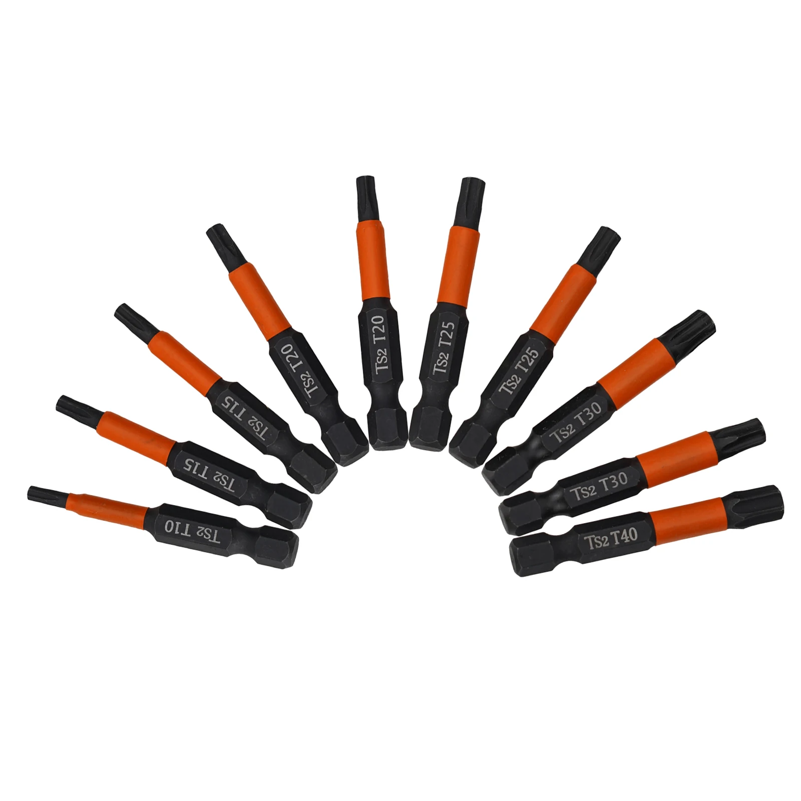 11pcs Torx Screwdriver Bit 50mm 1 4 Hex-Shank Magnetic Head-T40 For Electric Driver Hand Drill Repairing Tool Parts
11pcs Torx Screwdriver Bit 50mm 1 4 Hex-Shank Magnetic Head-T40 For Electric Driver Hand Drill Repairing Tool Parts