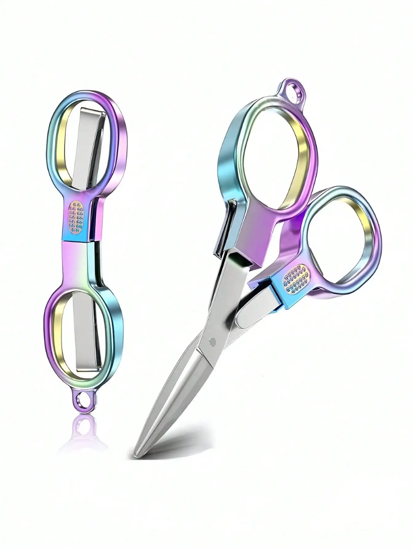 Double Circle Retro Folding Scissors Portable Small Scissors Carry Mini Private Fishing Travel Home Trumpet.
Double Circle Retro Folding Scissors Portable Small Scissors Carry Mini Private Fishing Travel Home Trumpet.