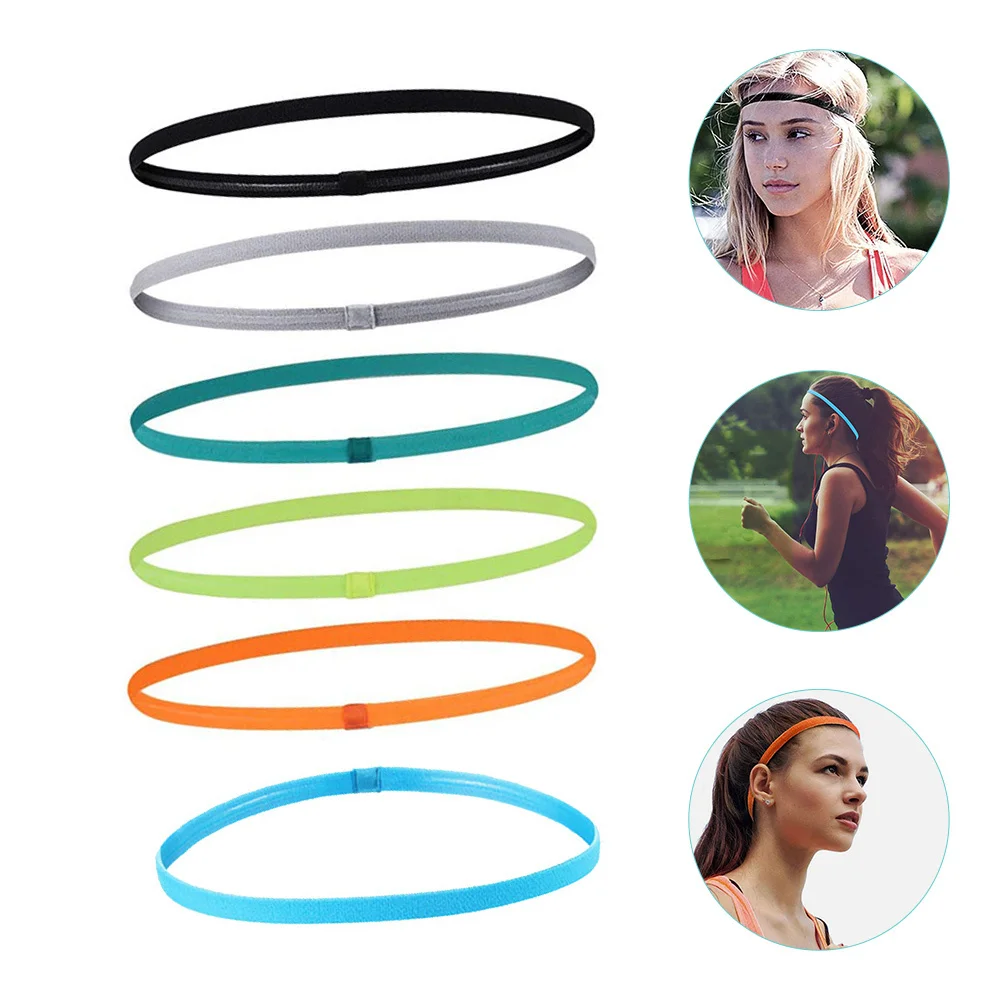 6pcs Running Headband Elastic Women Sports Headband Anti-Slip Fitness Supply Elastic Headbands Yoga Workout Hair Band
6pcs Running Headband Elastic Women Sports Headband Anti-Slip Fitness Supply Elastic Headbands Yoga Workout Hair Band