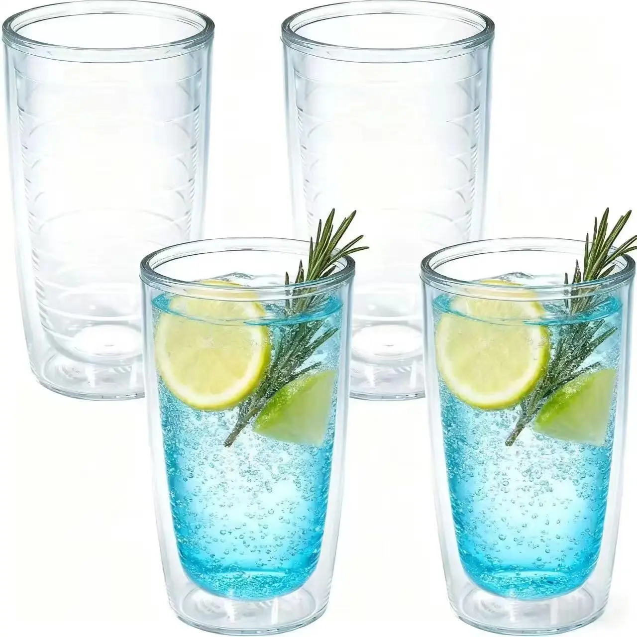 16oz Plastic Tumblers Set of 4 with Double Wall Insulation, Shatterproof Clear Travel Mugs for Cold and Hot Drinks, Reusable for
16oz Plastic Tumblers Set of 4 with Double Wall Insulation, Shatterproof Clear Travel Mugs for Cold and Hot Drinks, Reusable for
