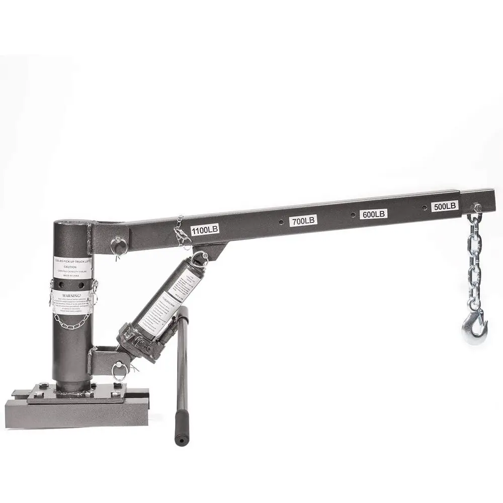 1/2 Ton acity Pickup Truck Extra Lit Load Jib Crane Boom 1,100 LBS Extension Lock Position Swivel Base Mounted
1/2 Ton acity Pickup Truck Extra Lit Load Jib Crane Boom 1,100 LBS Extension Lock Position Swivel Base Mounted