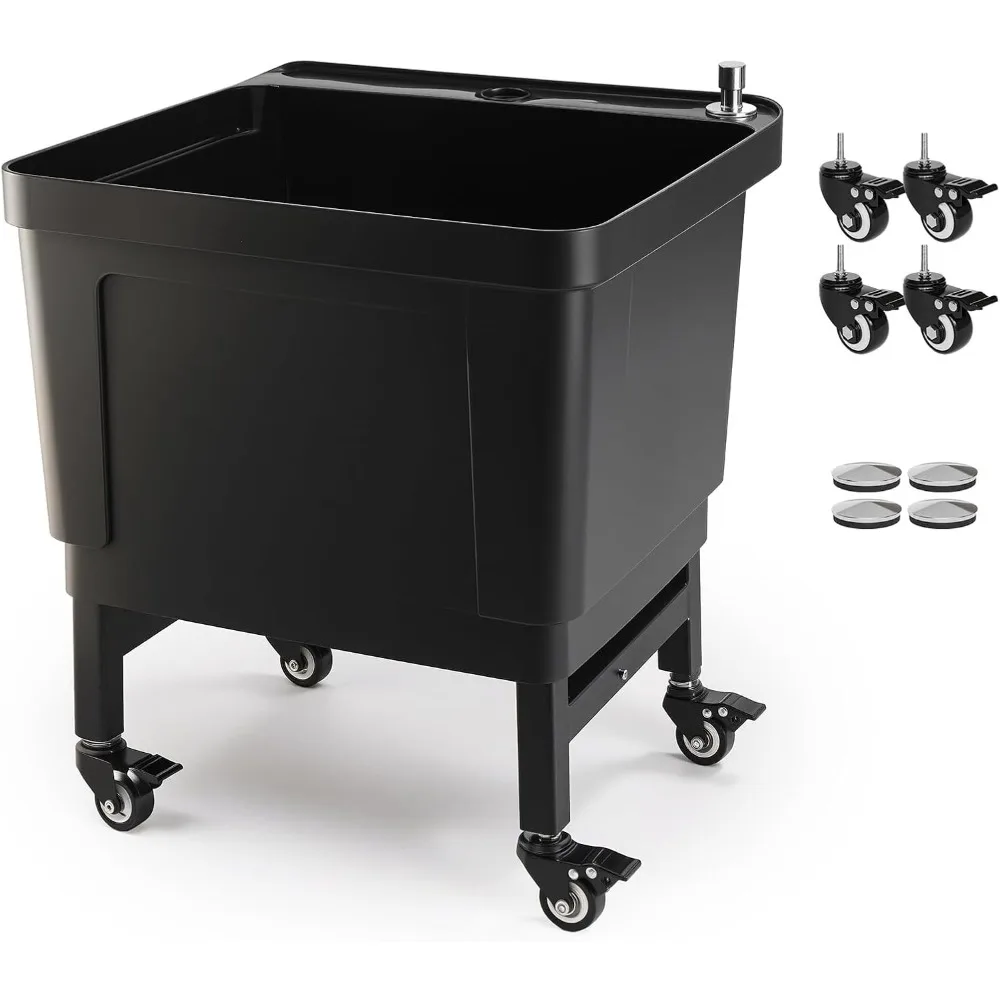 Plastic Floor Mop Slop Sink on Casters, Large Basin with Debris Filter for Home
Plastic Floor Mop Slop Sink on Casters, Large Basin with Debris Filter for Home