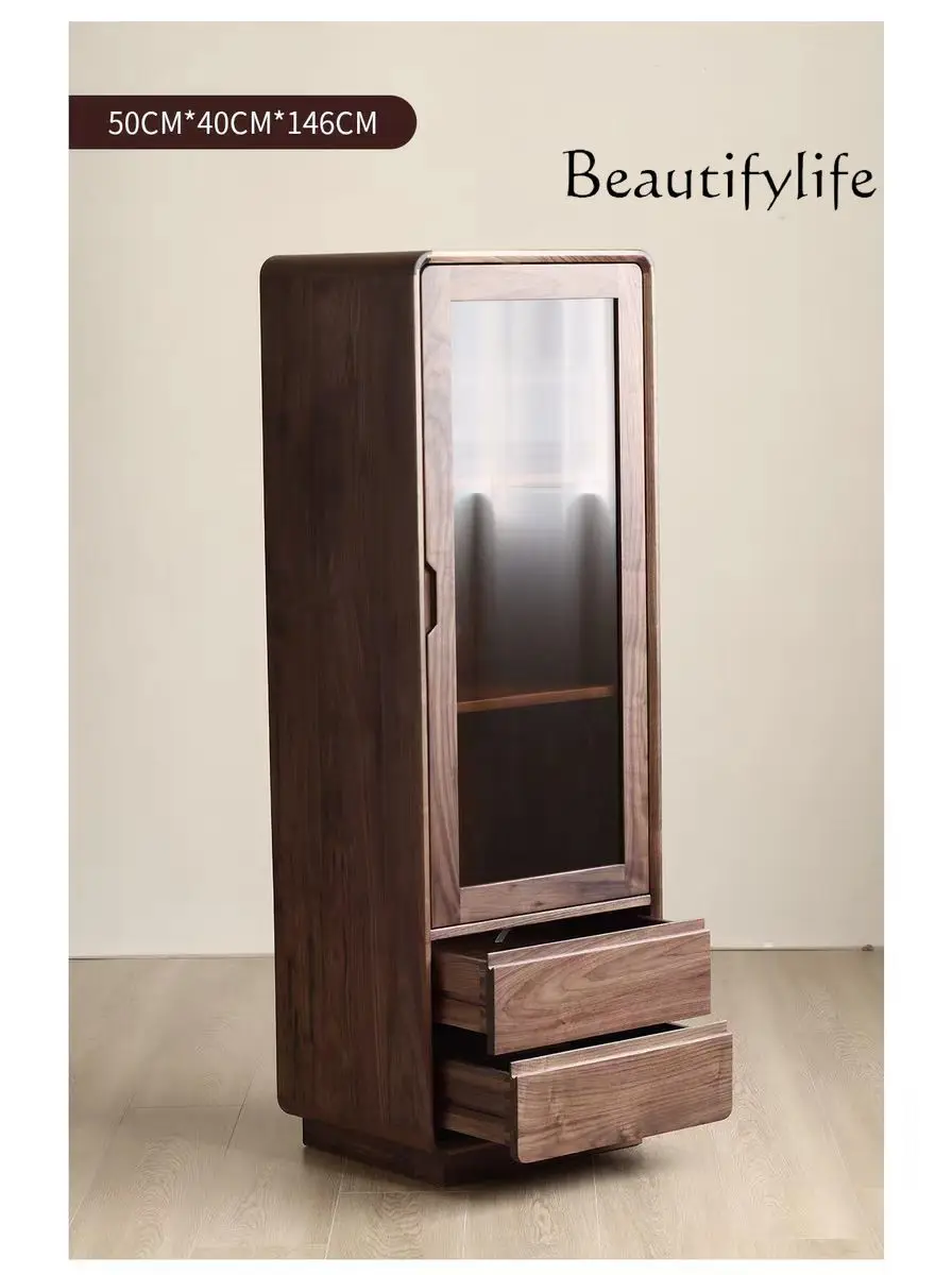 North American black walnut wine cabinet cabinet dining room modern simple all solid wood storage side cabinet wall foot
North American black walnut wine cabinet cabinet dining room modern simple all solid wood storage side cabinet wall foot