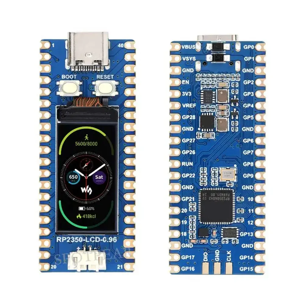 Microcontroller Development Board RP2350A with 0.96 Inch IPS LCD Display Designed for Raspberry Pi 2 Platforms
Microcontroller Development Board RP2350A with 0.96 Inch IPS LCD Display Designed for Raspberry Pi 2 Platforms