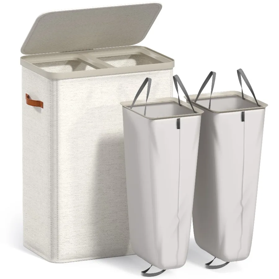 Collapsible Laundry Hamper with Removable Dual Compartments for Easy Sorting - Perfect for Home Apartments and Dorms
Collapsible Laundry Hamper with Removable Dual Compartments for Easy Sorting - Perfect for Home Apartments and Dorms