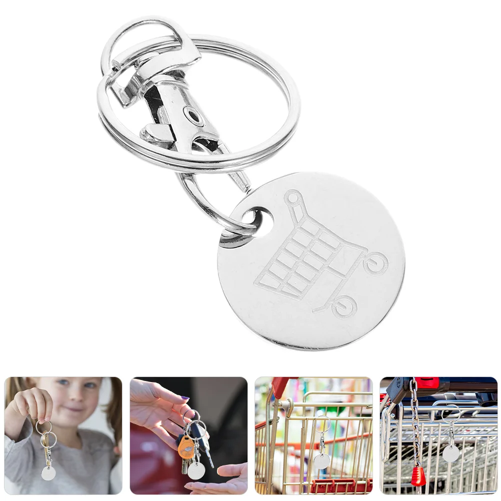 2 Pcs Shopping Cart Token Carabiner Stainless Steel Coin Holders for Collectors
2 Pcs Shopping Cart Token Carabiner Stainless Steel Coin Holders for Collectors