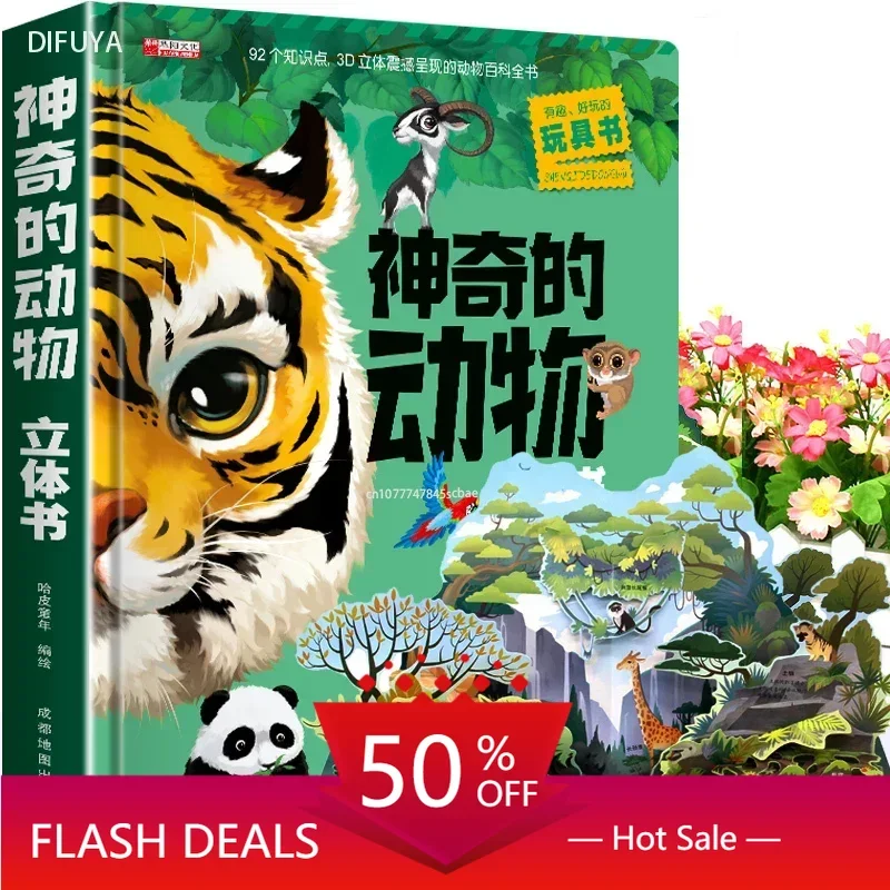Libro Amazing Animals Pop-up book for kids 3d Flip book for babies 6-8 + picture story picture book
Libro Amazing Animals Pop-up book for kids 3d Flip book for babies 6-8 + picture story picture book
