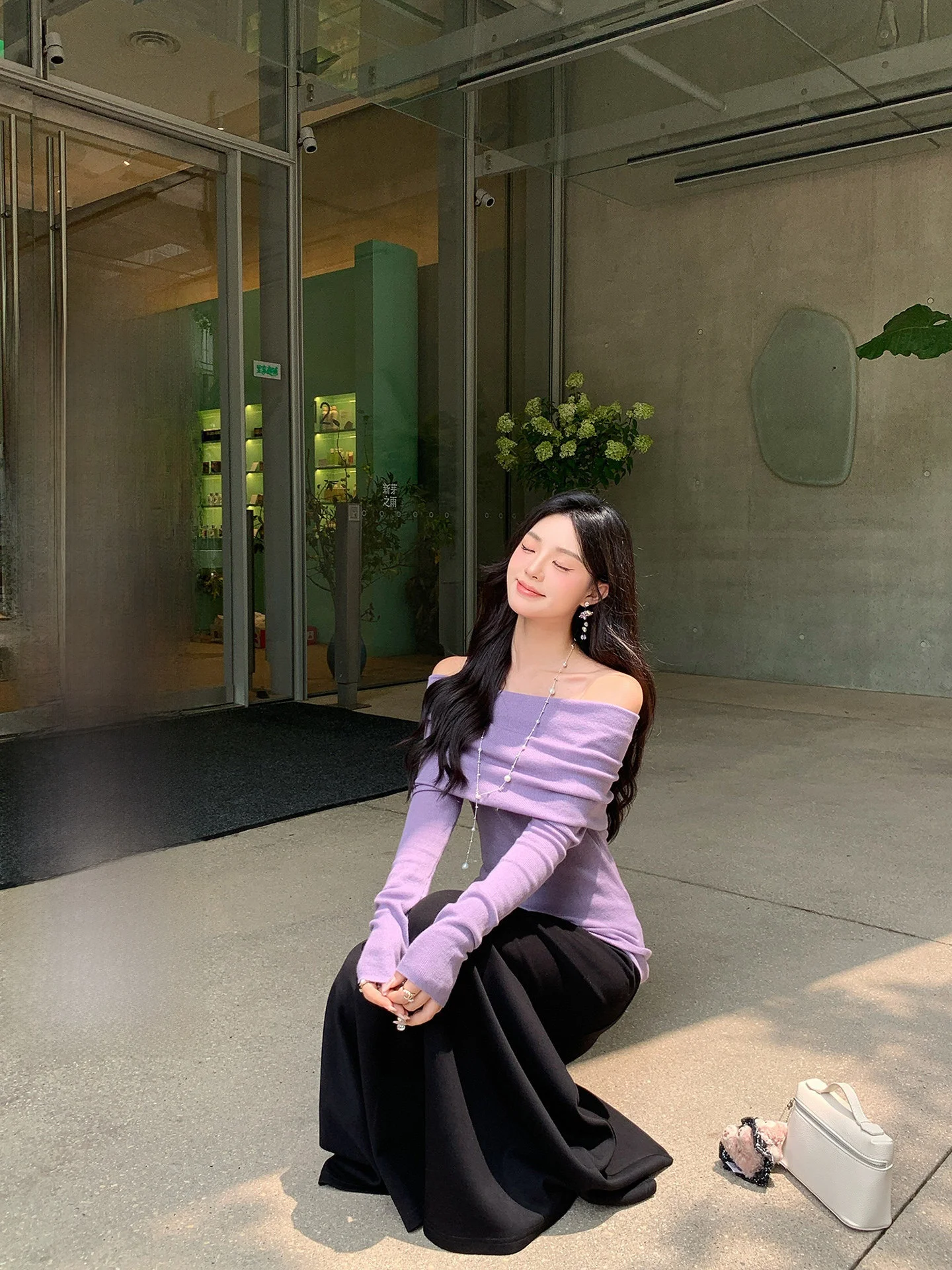 Nora Studio Purple Woolen Knitted One-oulder Top Women's Faion Autumn Upperwear Soft Korean Sle Commute Friendly Long S...
Nora Studio Purple Woolen Knitted One-oulder Top Women's Faion Autumn Upperwear Soft Korean Sle Commute Friendly Long S...