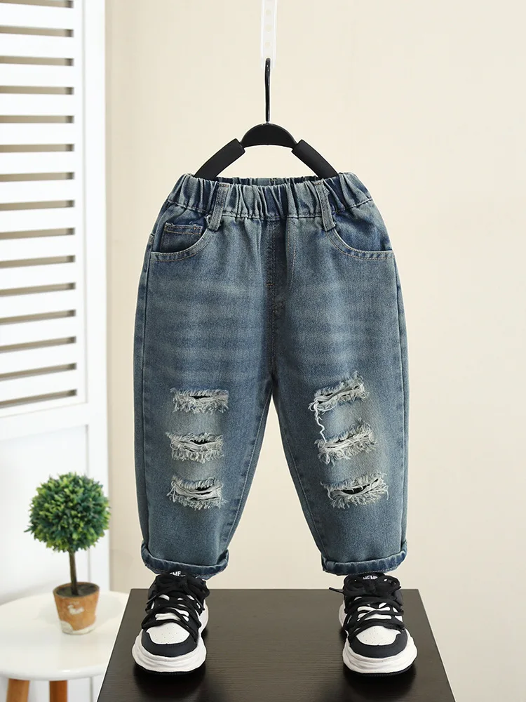 Kids Boys Jeans Baby Clothes Classic Pants Children Denim Clothing Infant Boy Casual Loose Trousers 2-9Years
Kids Boys Jeans Baby Clothes Classic Pants Children Denim Clothing Infant Boy Casual Loose Trousers 2-9Years
