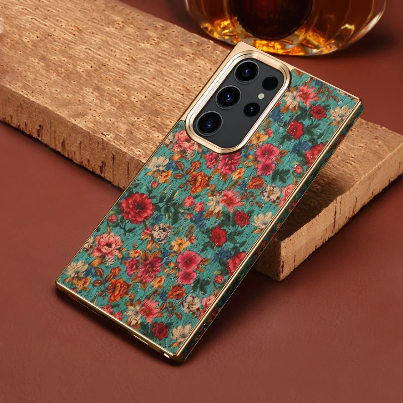 European-style floral pattern irregular color leather case back cover suitable for SamsungS25UltraCork materialS25PlusProtective
European-style floral pattern irregular color leather case back cover suitable for SamsungS25UltraCork materialS25PlusProtective