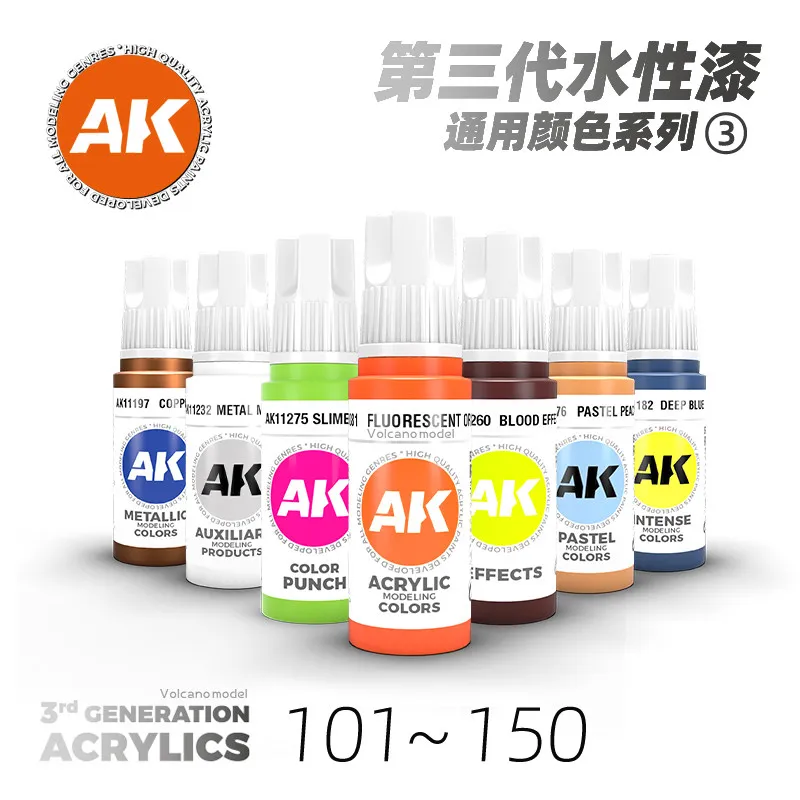 AK Model Paint Tool Water-based Paint The Third Generation Hand Painted For Coloring Purposes 17ml AK11101~150
AK Model Paint Tool Water-based Paint The Third Generation Hand Painted For Coloring Purposes 17ml AK11101~150