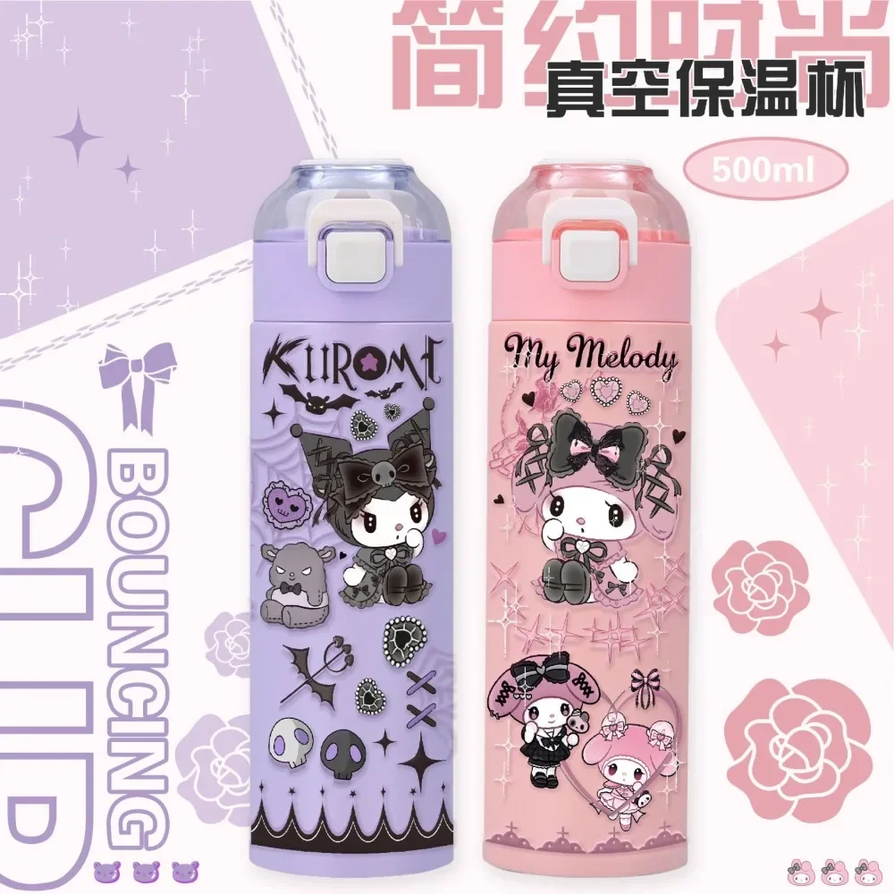 500ML Sanrio Kawaii Student Thermos Cup Hello Kitty My Melody Kuromi Anime Cartoon Large Capacity Stainless Steel Water Cup Gift
500ML Sanrio Kawaii Student Thermos Cup Hello Kitty My Melody Kuromi Anime Cartoon Large Capacity Stainless Steel Water Cup Gift