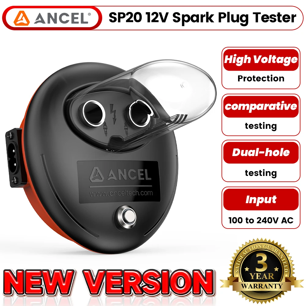 ANCEL Spark Plug Tester Candles Tester Automotive Spark Performance Ignition Strength Analyzer
ANCEL Spark Plug Tester Candles Tester Automotive Spark Performance Ignition Strength Analyzer