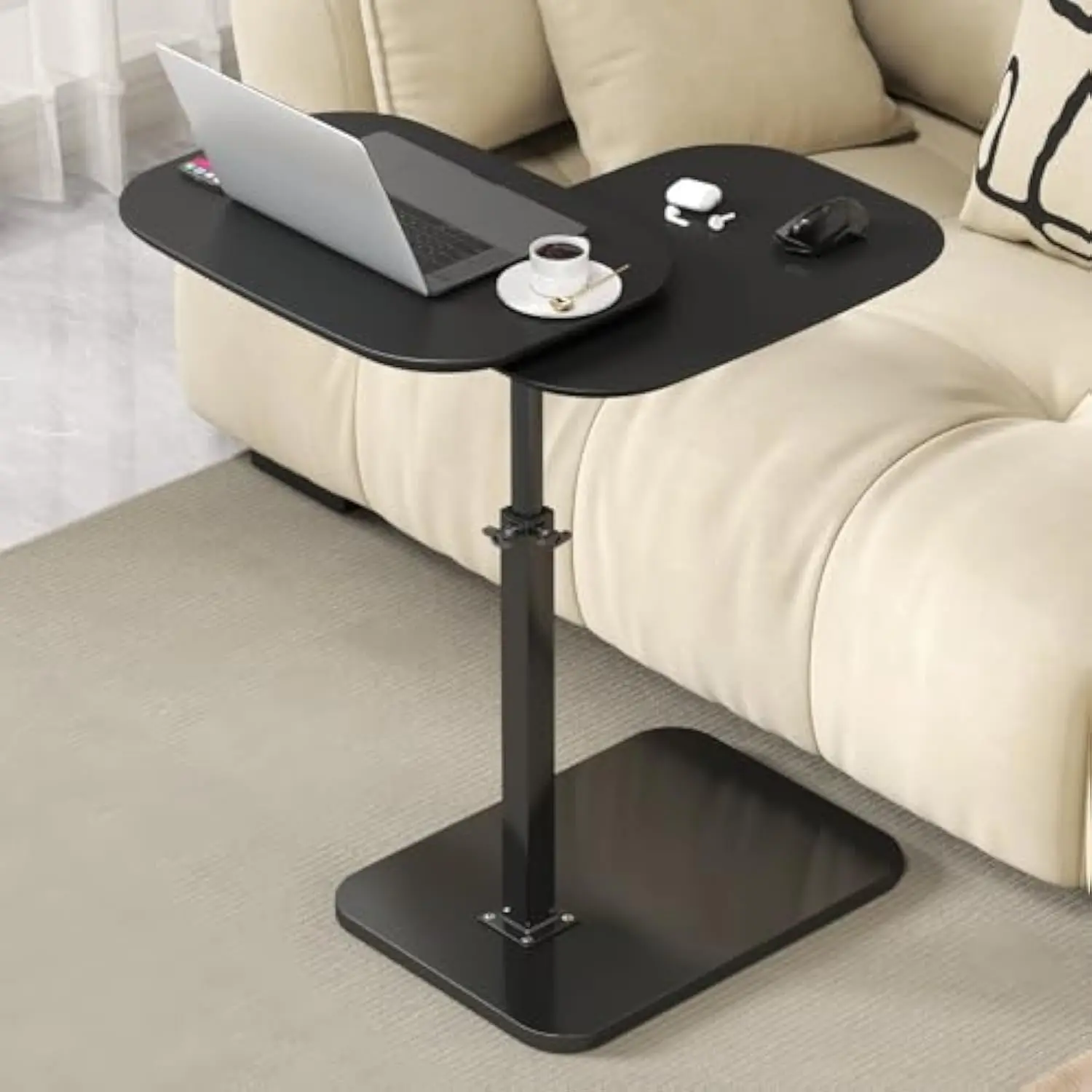 Adjustable Height C Shaped Side Table, 360°Swivel C Shaped End Table, Double Tabletop Laptop Stand Table, Couch Side Tables Tha
Adjustable Height C Shaped Side Table, 360°Swivel C Shaped End Table, Double Tabletop Laptop Stand Table, Couch Side Tables Tha
