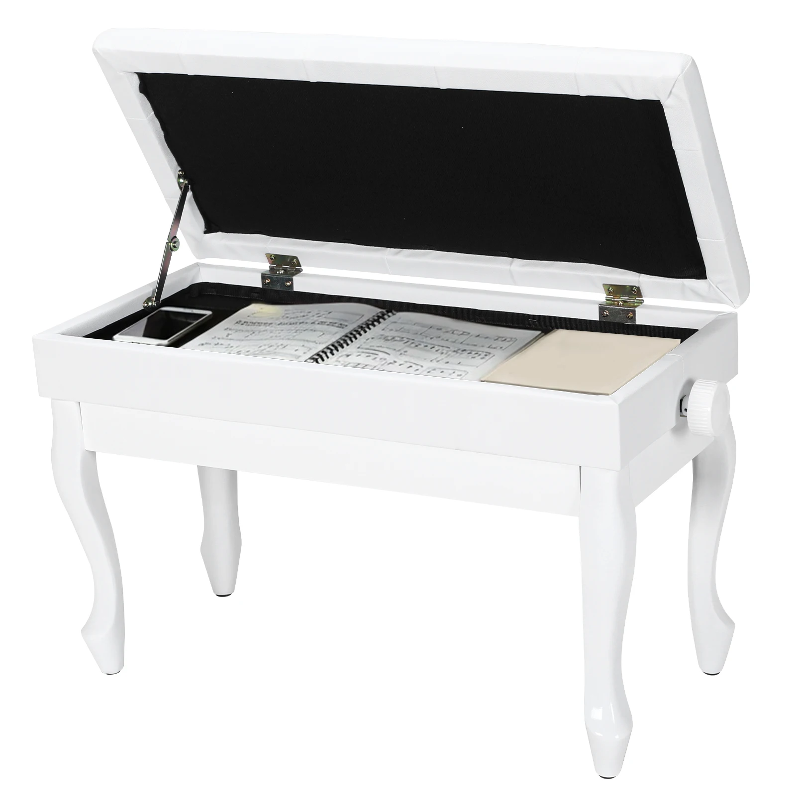 Thickened Piano Chair with Bookcase Widened Keyboard Piano Seat Multi-Purpose Lifting Piano Bench for Home/Music Room/Classroom
Thickened Piano Chair with Bookcase Widened Keyboard Piano Seat Multi-Purpose Lifting Piano Bench for Home/Music Room/Classroom