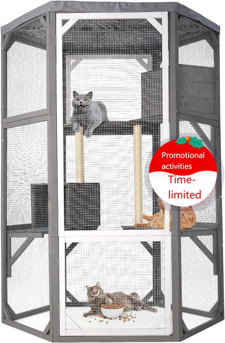 Уличные вольеры для кошек Catio, большой деревянный домик для кошек, вольер для кошек с возможностью подключения к окну, 2 лежанки, 2 платформы, 2
Уличные вольеры для кошек Catio, большой деревянный домик для кошек, вольер для кошек с возможностью подключения к окну, 2 лежанки, 2 платформы, 2