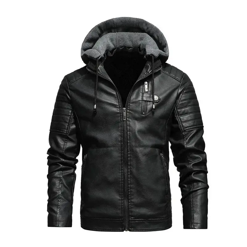 High Quality Winter Men's Leather Jacket Thick Plush Long Style Mot Youthful Vitality Design Simulated Leather Coat
High Quality Winter Men's Leather Jacket Thick Plush Long Style Mot Youthful Vitality Design Simulated Leather Coat