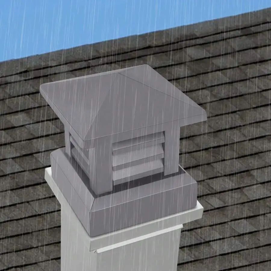 Dark Grey Aluminum Alloy Chimney Cap Rain Cover For Fireplace Chimney Up To 25.5x25.5cm
Dark Grey Aluminum Alloy Chimney Cap Rain Cover For Fireplace Chimney Up To 25.5x25.5cm