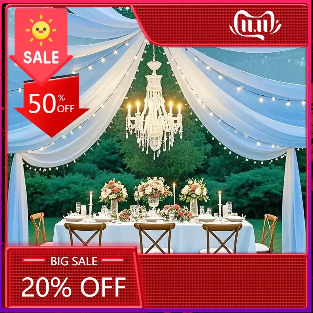 Бестселлер: Набор для драпировки потолка цвета небесной голуби для свадеб, вечеринок на открытом воздухе и декоративных украшений
Бестселлер: Набор для драпировки потолка цвета небесной голуби для свадеб, вечеринок на открытом воздухе и декоративных украшений